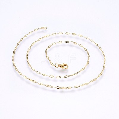 304 Stainless Steel Cable Chains Necklaces MAK-L015-26B-1