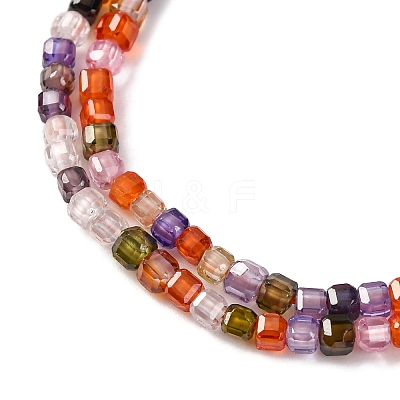 Cubic Zirconia Bead Strands ZIRC-P109-01A-12-1