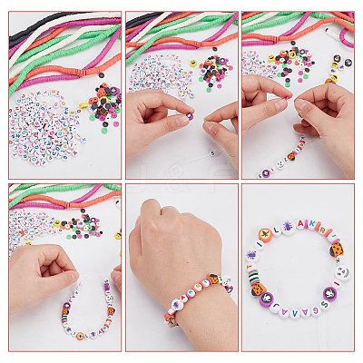 DIY Halloween Theme Jewelry Making Finding Kit DIY-AR0003-47-1