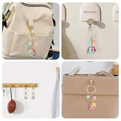 Brass & Alloy Enamel Keychain KEYC-YW00160-01-1