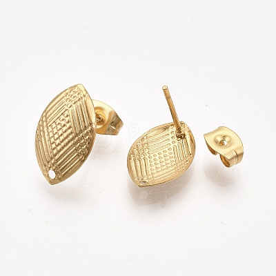 304 Stainless Steel Stud Earring Findings X-STAS-S079-70A-1