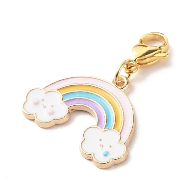 Alloy Enamel Pendant Decorates HJEW-JM00588-1