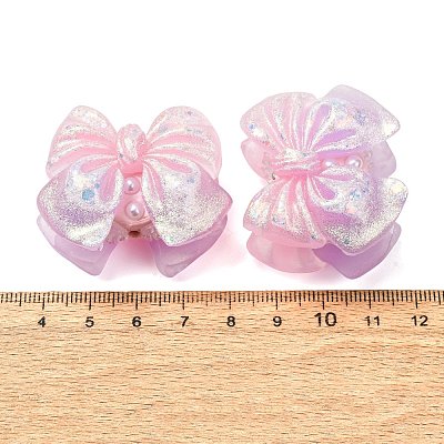 Luminous Opaque Resin & Rhinestone & Polymer Clay Beads RE-CBA1913-02D-1
