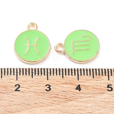 Alloy Enamel Pendants ENAM-S124-01B-06-1