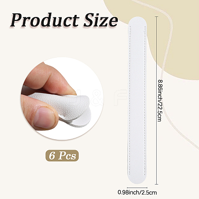 6Pcs Imitation Leather Bag Strap Padding PURS-CL0001-29A-1