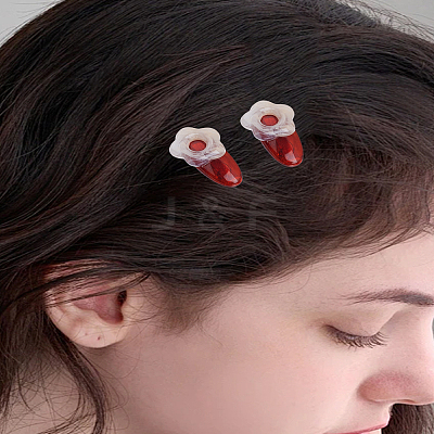 4Pcs Acrylic Alligator Hair Clips OHAR-LP0002-17B-1