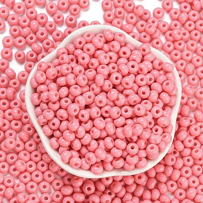 Imitation Jade 3/0 Glass Seed Beads SEED-Z001-A-B15-1