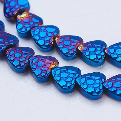 Electroplate Non-magnetic Synthetic Hematite Beads Strands G-J380-6mm-A08-1
