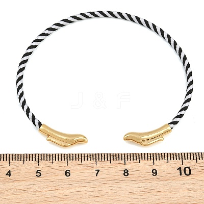 Braided Steel Wire Bangles Making KK-CBA6056-02B-G-1