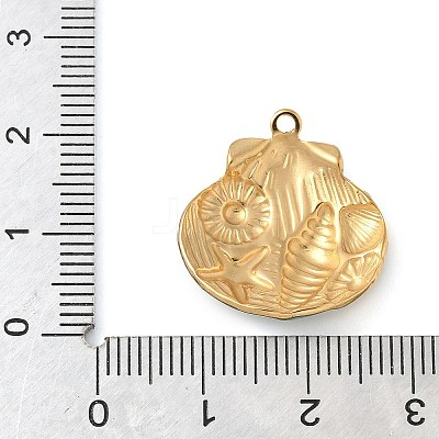 304 Stainless Steel Enamel Pendants STAS-P404-06G-1