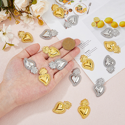 16Pcs 2 Colors Alloy Pendants FIND-DC0006-50-1
