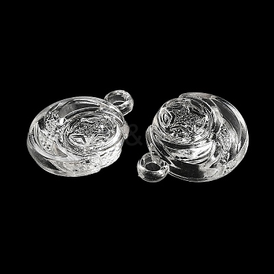 Transparent Acrylic Pendants TACR-G048-20-1