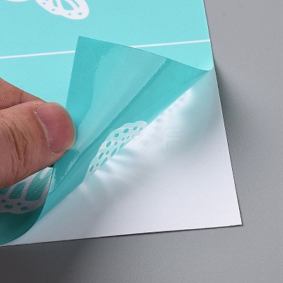 2Pcs Self-Adhesive Silk Screen Printing Stencil DIY-OC0008-013-1