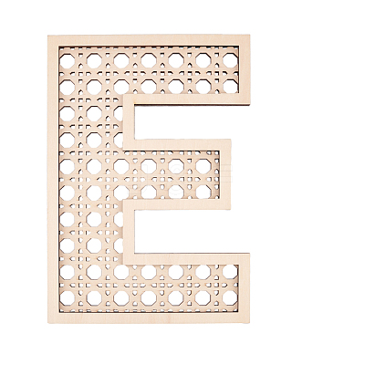 Hollow Wooden 3D Letter Wall Stickers HJEW-WH0043-57E-1