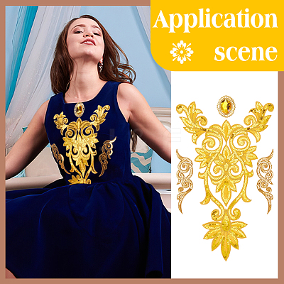 Polyester Embroidery Ornament Accessories DIY-NB0011-01-1