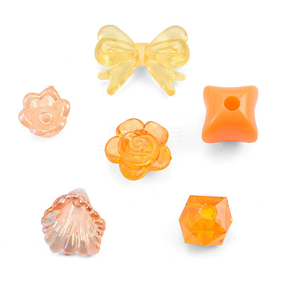 Opaque & Transparent Acrylic Beads MACR-T045-01B-1