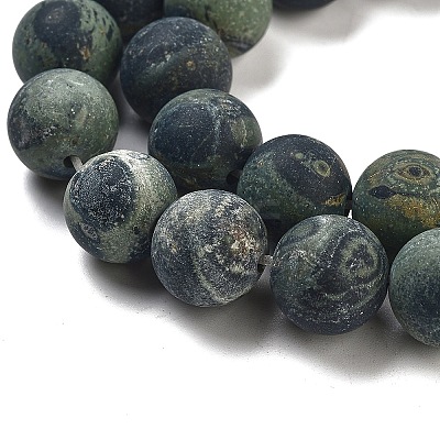 Natural Kambaba Jasper Beads Strands G-F520-53-12mm-1