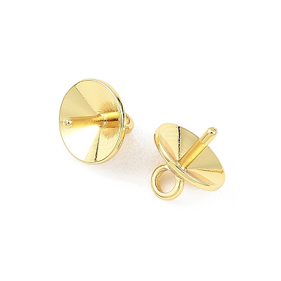 SHEGRACE Brass Cup Pearl Peg Bails Pin Pendants XGRQ1R671-349G-1