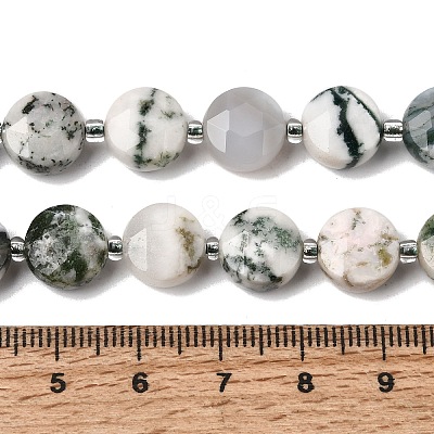 Natural Tree Agate Beads Strands G-D105-A05-1
