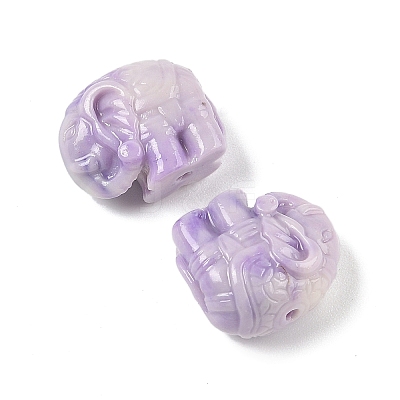Synthetic Shell Dyed Carved Beads SHEL-K007-17-1