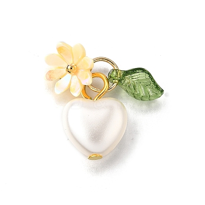 ABS Plastic Imitation Pearl Charms PALLOY-JF04029-1