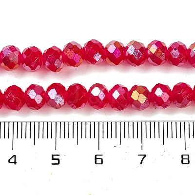 Baking Electroplate Glass Beads Strands DGLA-A039-J10mm-B21-1