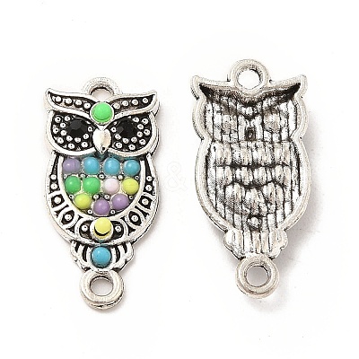 Alloy Jet Rhinestone Connector Charms FIND-H039-14AS-A-1