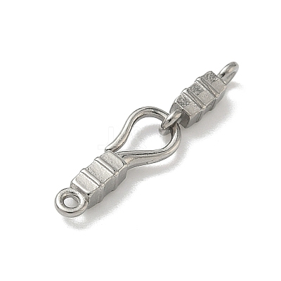 304 Stainless Steel S-Hook Clasps STAS-G373-04P-01-1
