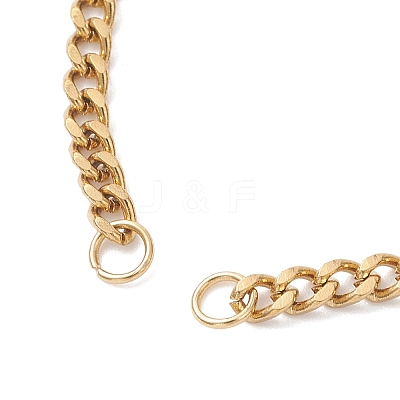 3MM 304 Stainless Steel Curb Chain Bracelet Making AJEW-JB01464-02-1