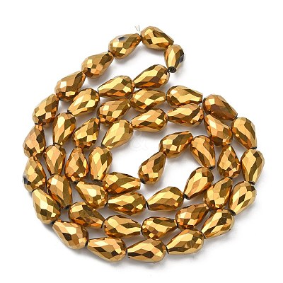 Electroplate Glass Beads Strands EGLA-D017-15x10mm-3-1