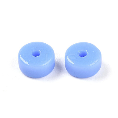 Opaque Solid Color Glass Beads X1-GLAA-N007-6x3mm-A05-1