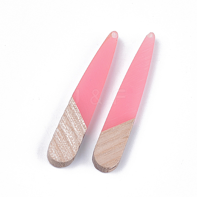 Resin & Wood Pendants X-RESI-S358-40F-1
