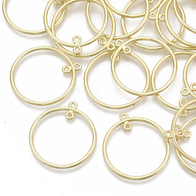 Alloy  2-Loop Link Pendants PALLOY-S132-040B-G-1