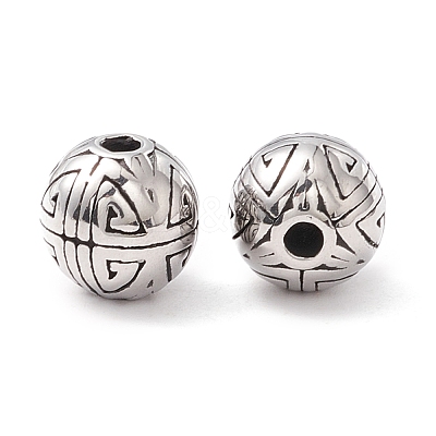 304 Stainless Steel Beads STAS-M298-26AS-1