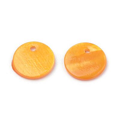 Spray Paint Freshwater Shell Charms SHEL-Q014A-001-1