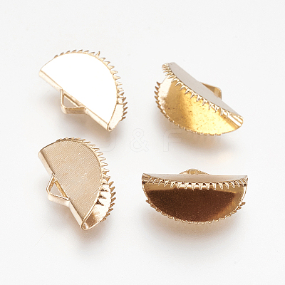 Iron Ribbon Crimp Ends X-IFIN-I026-02LG-B-1