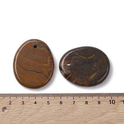 Natural Tiger Iron Pendants G-C110-07B-1