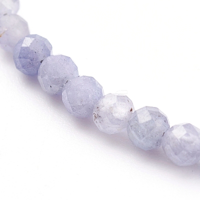 Faceted Natural Gemstone Beaded Bracelets for Women BJEW-JB05928-1