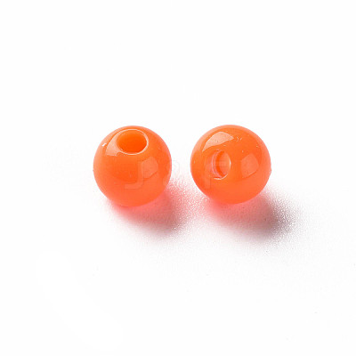 Opaque Acrylic Beads LS-MACR-S370-C6mm-A37-1