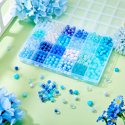 Opaque Acrylic Beads SACR-TA0001-45C-1