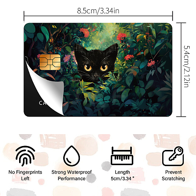 Plastic Waterproof Card Stickers STIC-WH0032-006-1