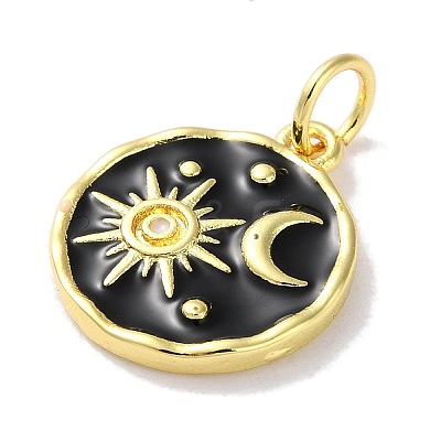 Rack Plated Brass Enamel Pendants KK-Z039-02B-1