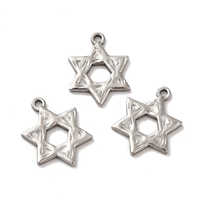 Non-Tarnish 304 Stainless Steel Pendants STAS-Q001-02P-1