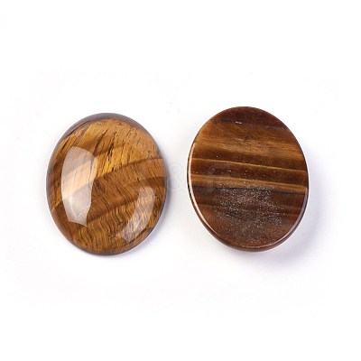 Natural Tiger Eye Cabochons G-F608-02B-1