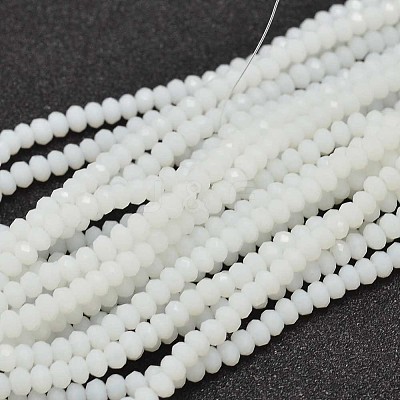 Faceted Rondelle Glass Beads Strands LS-GLAA-I033-3mm-03-1