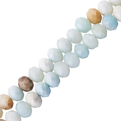 1 Strand Natural Flower Amazonite Beads Strands G-TA0003-26B-1