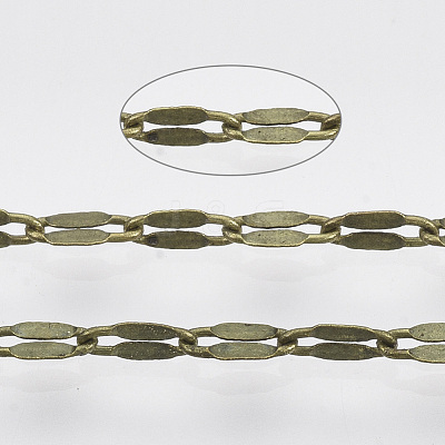 3.28 Feet Brass Dapped Chains X-CHC-T008-01AB-1