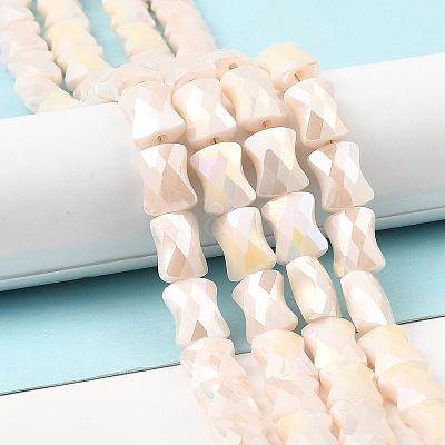 AB Color Plate Glass Beads Strands EGLA-P051-06A-B03-1