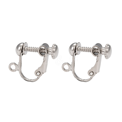 Brass Screw Clip Earring Converter EC143-NF-1