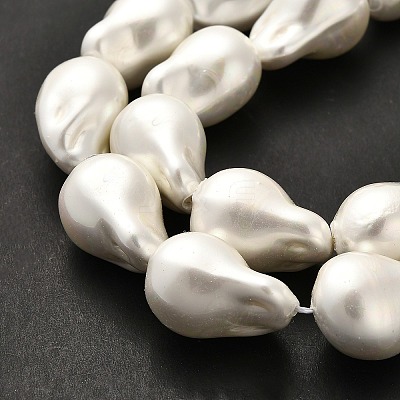Electroplate Porcelain Beads Strands BSHE-C009-04A-1